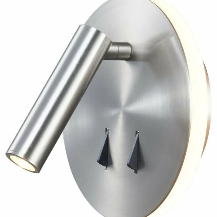 Luminaires Mantra Éclairage Led|Applique murale Mantra CAYMAN LED Nickel brillant, Nickel mat, 1 lumière
