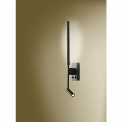 Luminaires Mantra Éclairage Led|Applique murale Mantra TORCH LED Noir, 2 lumières