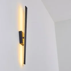 hofstein Éclairage Led|Applique murale Meels LED Noir, 1 lumière