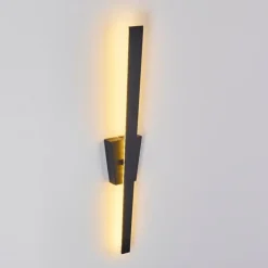 hofstein Éclairage Led|Applique murale Meels LED Noir, 1 lumière