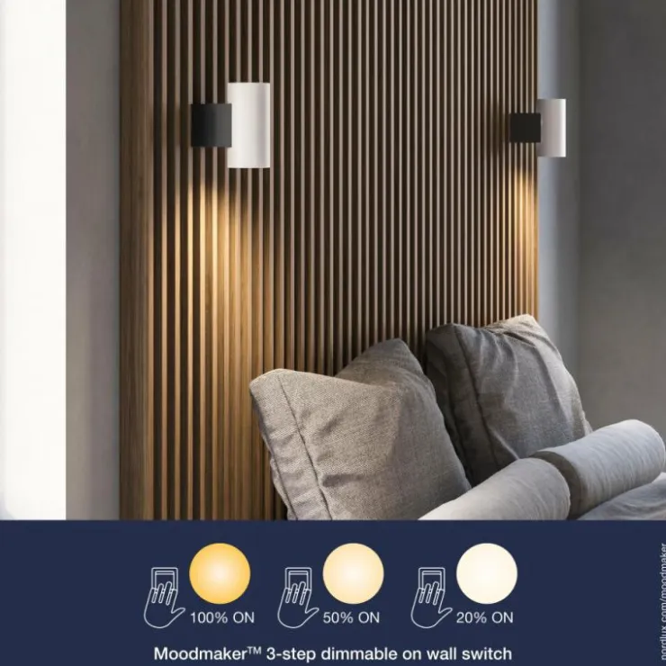 Luminaires Nordlux Éclairage Led|Applique murale Nordlux CURTIZ LED Noir, 1 lumière