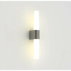 Luminaires Nordlux Éclairage Led|Applique murale Nordlux HELVA LED Nickel mat, 1 lumière