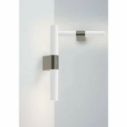 Luminaires Nordlux Éclairage Led|Applique murale Nordlux HELVA LED Nickel mat, 1 lumière