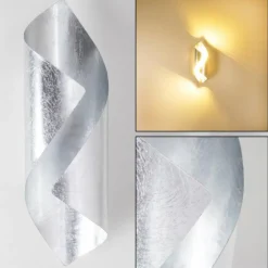 hofstein Éclairage Led|Applique murale Ogarrio LED Argenté, 2 lumières
