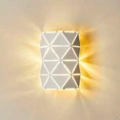 hofstein Appliques|Applique murale Osby Blanc, 2 lumières
