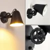 hofstein Appliques|Applique murale Pany Noir, 1 lumière
