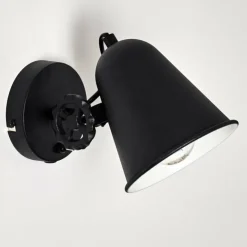 hofstein Appliques|Applique murale Pany Noir, 1 lumière