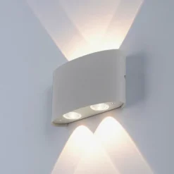 Applique murale Paul Neuhaus CARLO LED Argenté, 4 lumières
