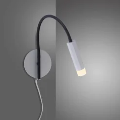Luminaires Paul Neuhaus Éclairage Led|Applique murale Paul Neuhaus PURE-GEMIN LED Aluminium, Noir, 1 lumière