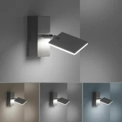 Luminaires Paul Neuhaus Éclairage Led|Applique murale Paul Neuhaus PURE-MIRA LED Aluminium, 1 lumière, Télécommandes