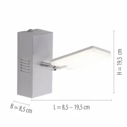 Luminaires Paul Neuhaus Éclairage Led|Applique murale Paul Neuhaus PURE-MIRA LED Aluminium, 1 lumière, Télécommandes