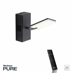 Luminaires Paul Neuhaus Appliques|Applique murale Paul Neuhaus PURE-MIRA LED Noir, 2 lumières, Télécommandes