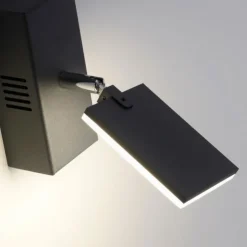 Luminaires Paul Neuhaus Appliques|Applique murale Paul Neuhaus PURE-MIRA LED Noir, 2 lumières, Télécommandes