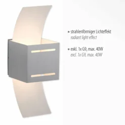 Luminaires Paul Neuhaus Appliques|Applique murale Paul Neuhaus ORMA Aluminium, 1 lumière