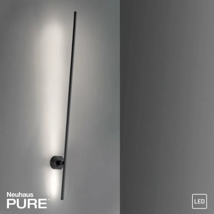 Luminaires Paul Neuhaus Éclairage Led|Applique murale Paul Neuhaus PURE-GRAFO LED Noir, 1 lumière