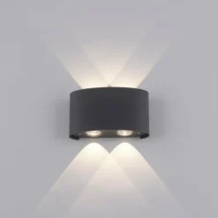 Applique murale Paul Neuhaus CARLO LED Anthracite, 4 lumières