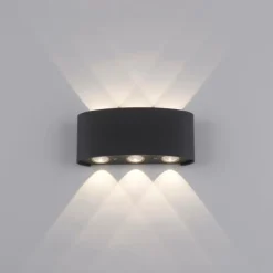 Applique murale Paul Neuhaus CARLO LED Anthracite, 6 lumières