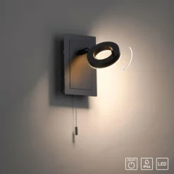 Luminaires Paul Neuhaus Éclairage Led|Applique murale Paul Neuhaus SILEDA Anthracite, 1 lumière