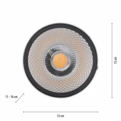 Luminaires Paul Neuhaus Éclairage Led|Applique murale Paul Neuhaus PURE-NOLA LED Noir, 1 lumière