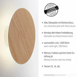 Luminaires Paul Neuhaus Éclairage Led|Applique murale Paul Neuhaus AKKU PUNTUA LED Blanc, 1 lumière, Télécommandes