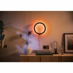 Applique murale Philips Hue Ambiance White & Color Sana LED Noir, 1 lumière, Changeur de couleurs
