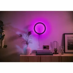 Applique murale Philips Hue Ambiance White & Color Sana LED Noir, 1 lumière, Changeur de couleurs