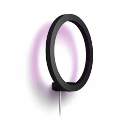 Applique murale Philips Hue Sana LED Noir, 1 lumière, Changeur de couleurs