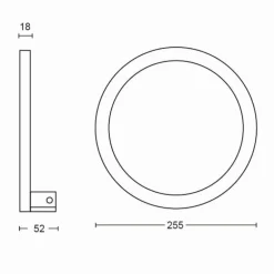 Applique murale Philips Hue Sana LED Noir, 1 lumière, Changeur de couleurs