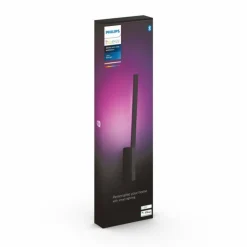 Applique murale Philips Hue White & Color Ambiance Liane LED Noir, 1 lumière, Changeur de couleurs
