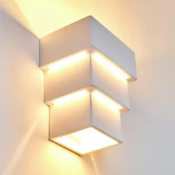 hofstein Appliques|Applique murale Putina Blanc, 1 lumière