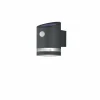 Applique murale Reality Salta LED Anthracite, 1 lumière, Détecteur de mouvement