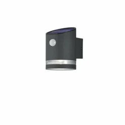 Applique murale Reality Salta LED Anthracite, 1 lumière, Détecteur de mouvement