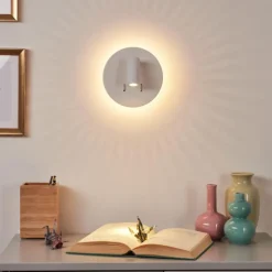 hofstein Appliques|Applique murale Rukutu LED Blanc, 2 lumières