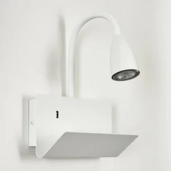 hofstein Spots Et Projecteurs|Applique murale Sarnen Blanc, 1 lumière