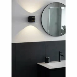 SCHÖNER WOHNEN-Kollektion Appliques|Applique murale Lense LED Noir, 1 lumière