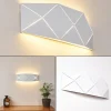 hofstein Appliques|Applique murale Shouver LED Blanc, 1 lumière