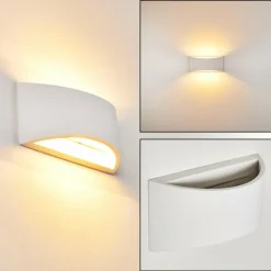 hofstein Appliques|Applique murale Skorped Blanc, 1 lumière