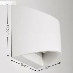 hofstein Appliques|Applique murale Skorped Blanc, 1 lumière