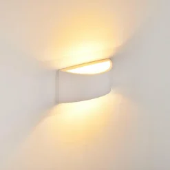 hofstein Appliques|Applique murale Skorped Blanc, 1 lumière