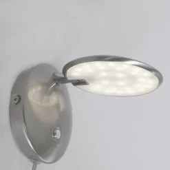 Luminaires Steinhauer Éclairage Led|Applique murale Steinhauer Zenith LED Acier inoxydable, 1 lumière