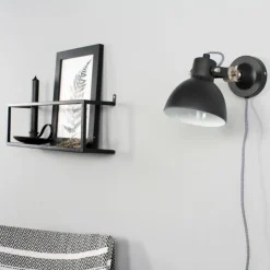 Luminaires Steinhauer Appliques|Applique murale Steinhauer Mexlite Noir, 1 lumière
