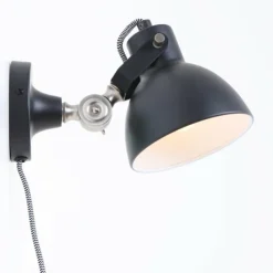 Luminaires Steinhauer Appliques|Applique murale Steinhauer Mexlite Noir, 1 lumière