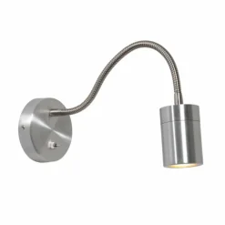 Luminaires Steinhauer Éclairage Led|Applique murale Steinhauer Upround LED Acier brossé, 1 lumière