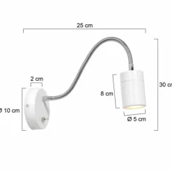 Luminaires Steinhauer Éclairage Led|Applique murale Steinhauer Upround LED Blanc, 1 lumière