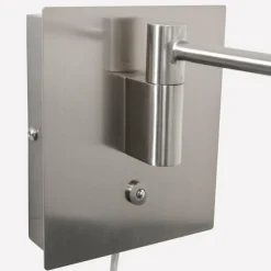 Luminaires Steinhauer Éclairage Led|Applique murale Steinhauer Retina LED Acier brossé, 1 lumière
