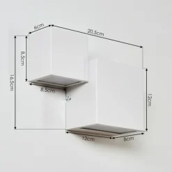 hofstein Appliques|Applique murale Sumina LED Blanc, 1 lumière