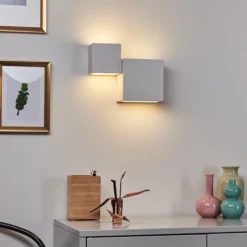 hofstein Appliques|Applique murale Sumina LED Blanc, 1 lumière