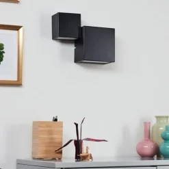 hofstein Appliques|Applique murale Sumina LED Noir, 1 lumière