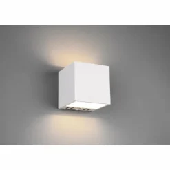 Applique murale Trio Figo LED Blanc, 1 lumière, Télécommandes, Changeur de couleurs