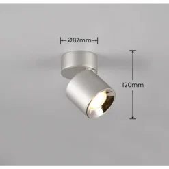 Luminaires Trio Spots Et Projecteurs|Applique murale Trio GUAYANA Nickel mat, 1 lumière